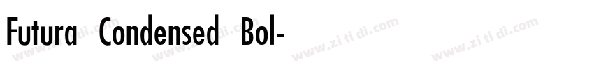 Futura Condensed Bol字体转换 Futura Condensed Bol字体转换